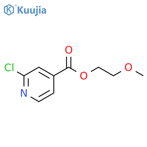 2-methoxyethyl 2-chloropyridine-4-carboxylate structure