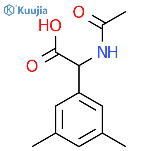 2-(3,5-dimethylphenyl)-2-acetamidoacetic acid structure