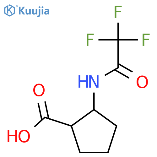 2-(trifluoroacetamido)cyclopentane-1-carboxylic acid structure