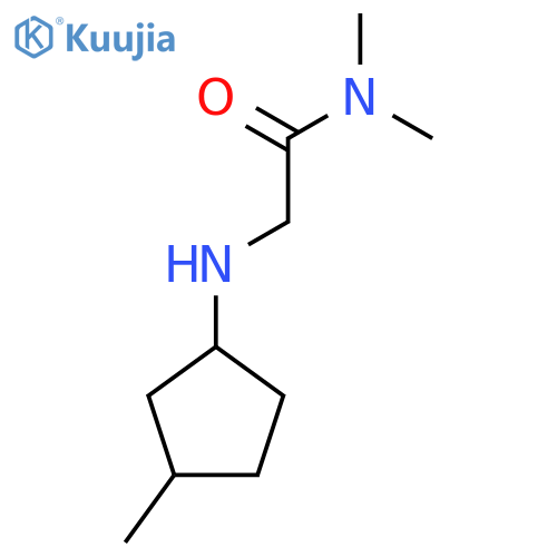 N,N-dimethyl-2-(3-methylcyclopentyl)aminoacetamide structure