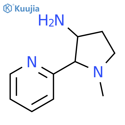 1-methyl-2-(pyridin-2-yl)pyrrolidin-3-amine structure