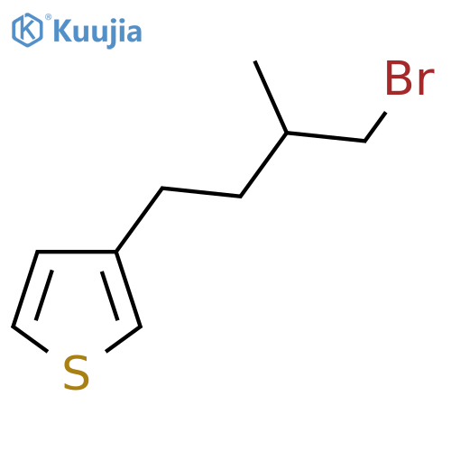 3-(4-Bromo-3-methylbutyl)thiophene structure