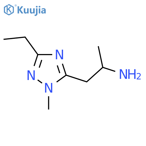 1-(3-ethyl-1-methyl-1H-1,2,4-triazol-5-yl)propan-2-amine structure