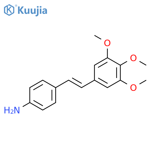 (E)-4-(3,4,5-Trimethoxystyryl)aniline structure