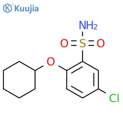 5-chloro-2-(cyclohexyloxy)benzene-1-sulfonamide structure