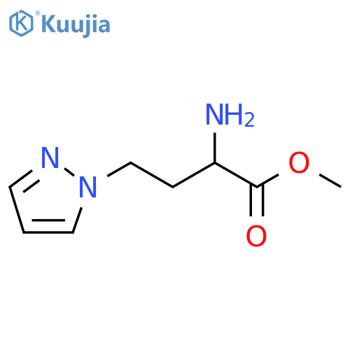 methyl 2-amino-4-(1H-pyrazol-1-yl)butanoate structure