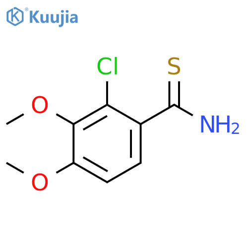 2-chloro-3,4-dimethoxybenzene-1-carbothioamide structure