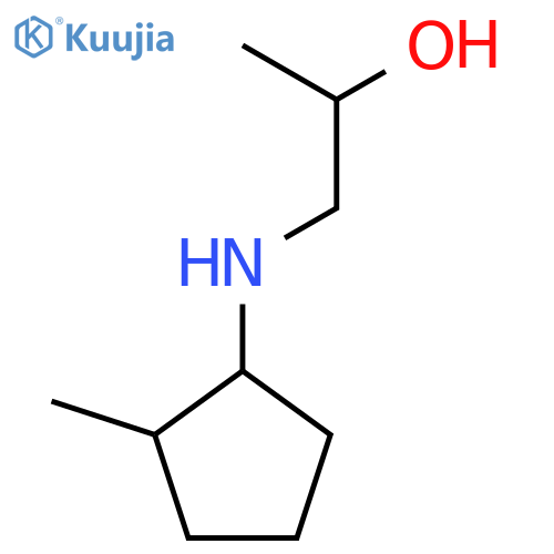1-(2-methylcyclopentyl)aminopropan-2-ol, Mixture of diastereomers structure