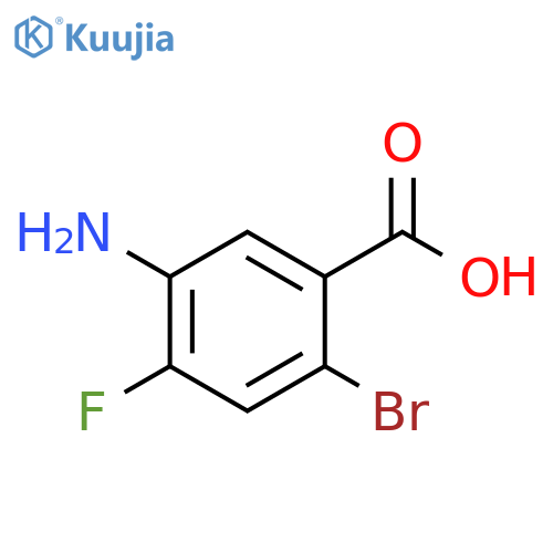 5-amino-2-bromo-4-fluorobenzoic acid structure