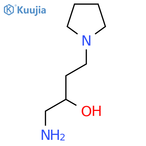 1-amino-4-(pyrrolidin-1-yl)butan-2-ol structure