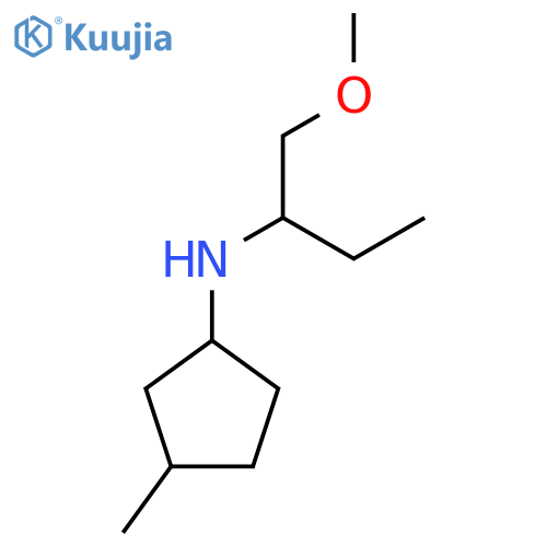 N-(1-methoxybutan-2-yl)-3-methylcyclopentan-1-amine structure