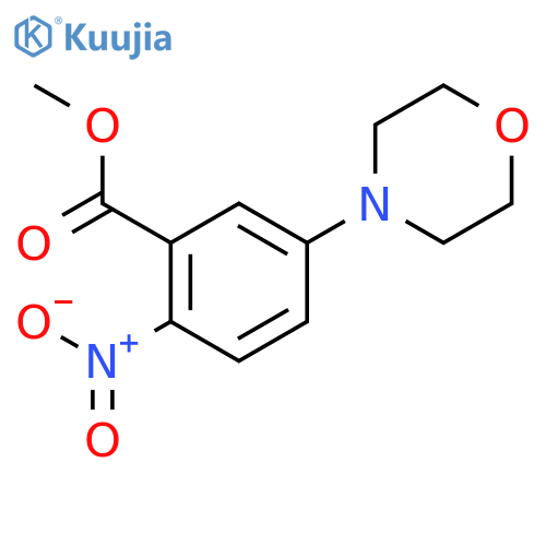 methyl 5-(morpholin-4-yl)-2-nitrobenzoate structure