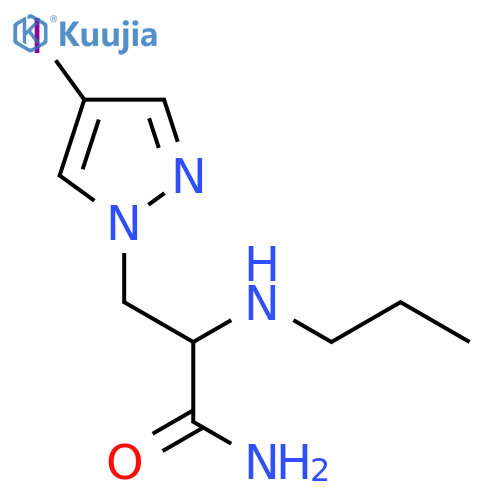 3-(4-iodo-1H-pyrazol-1-yl)-2-(propylamino)propanamide structure