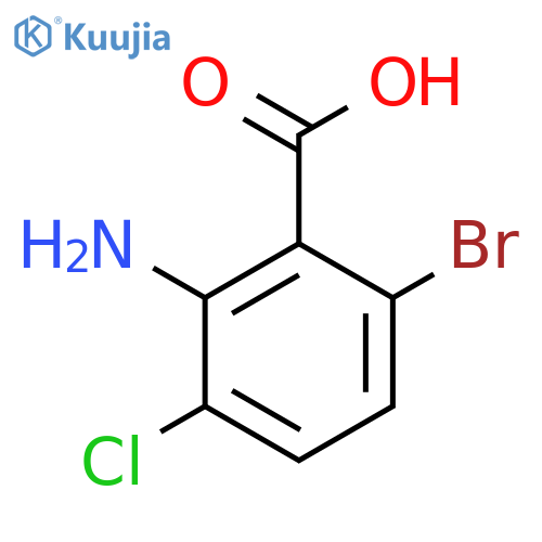 2-Amino-6-bromo-3-chlorobenzoic acid structure