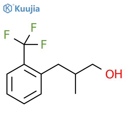 Benzenepropanol, β-methyl-2-(trifluoromethyl)- structure