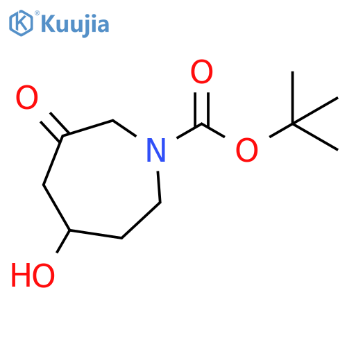 5-Hydroxy-3-Oxo-Azepane-1-Carboxylic Acid Tert-Butyl Ester structure