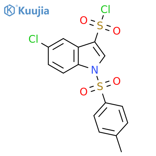 5-Chloro-1-(4-Methylbenzenesulfonyl)-1H-Indole-3-Sulfonyl Chloride structure