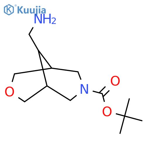 tert-butyl 9-(aminomethyl)-3-oxa-7-azabicyclo[3.3.1]nonane-7-carboxylate structure