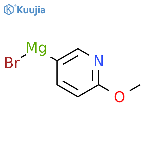 (6-Methoxypyridin-3-yl)magnesium bromide structure