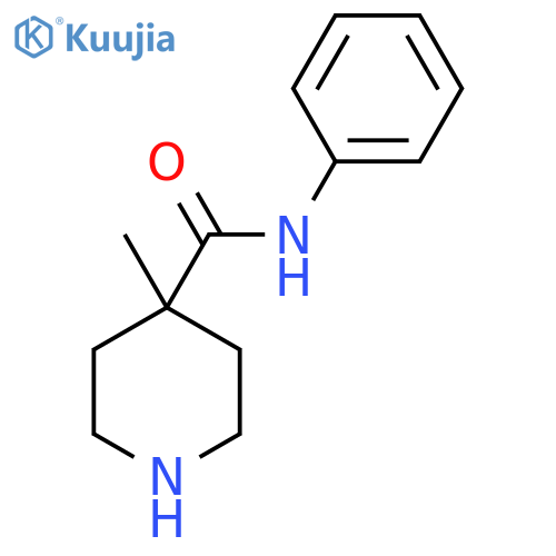 4-methyl-N-phenylpiperidine-4-carboxamide structure