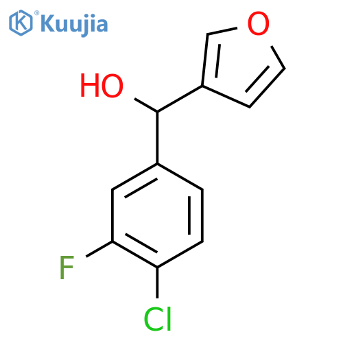 (4-Chloro-3-fluorophenyl)(furan-3-yl)methanol structure