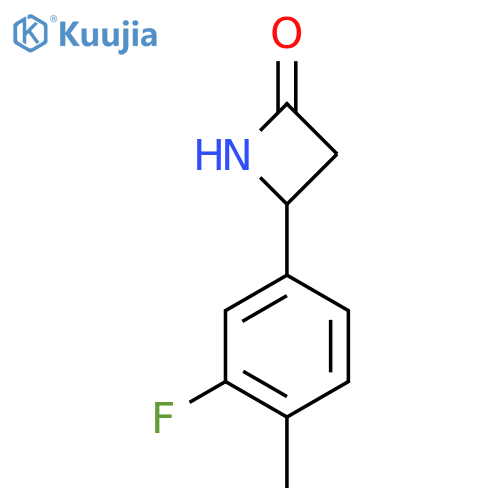 4-(3-Fluoro-4-methylphenyl)azetidin-2-one structure