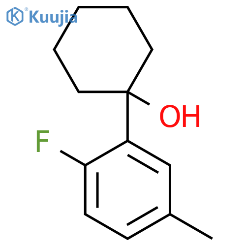 1-(2-Fluoro-5-methylphenyl)cyclohexanol structure