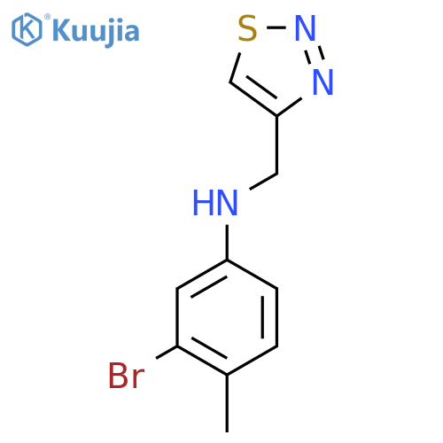 3-bromo-4-methyl-N-(1,2,3-thiadiazol-4-yl)methylaniline structure