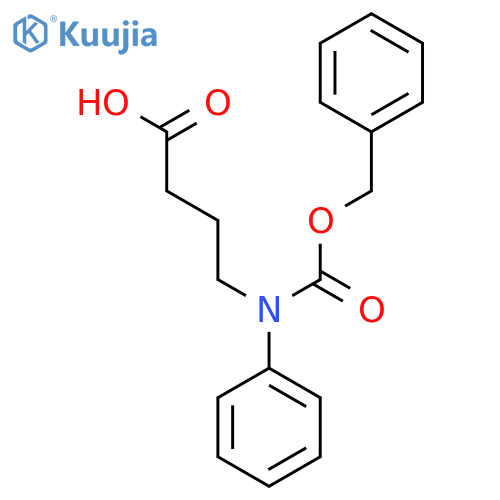 4-{(benzyloxy)carbonyl(phenyl)amino}butanoic acid structure