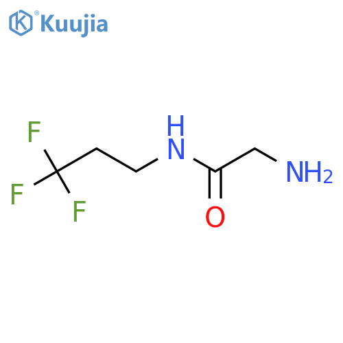 2-amino-N-(3,3,3-trifluoropropyl)acetamide structure
