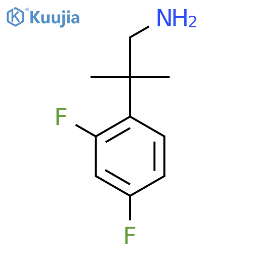 2-(2,4-difluorophenyl)-2-methylpropan-1-amine structure