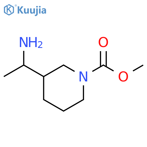 methyl 3-(1-aminoethyl)piperidine-1-carboxylate structure