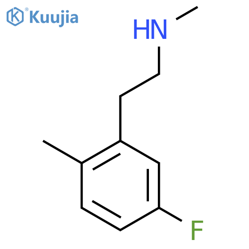 2-(5-fluoro-2-methylphenyl)ethyl(methyl)amine structure