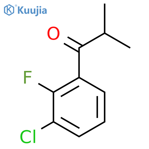 1-(3-Chloro-2-fluorophenyl)-2-methylpropan-1-one structure