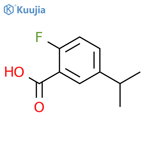 2-fluoro-5-(propan-2-yl)benzoic acid structure