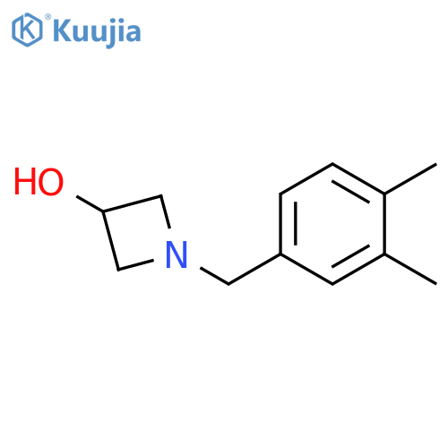 1-[(3,4-dimethylphenyl)methyl]azetidin-3-ol structure