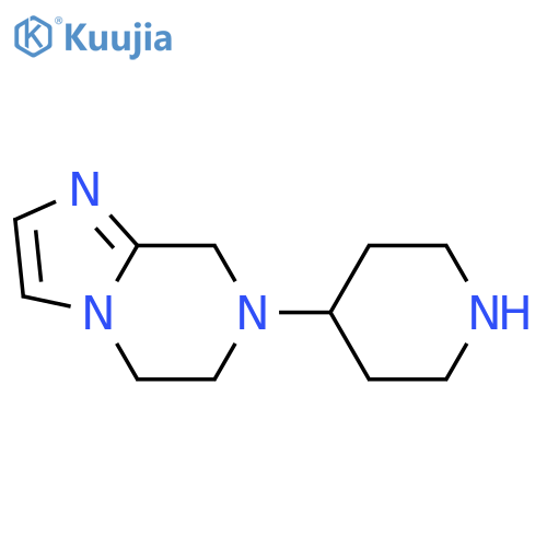 4-{5H,6H,7H,8H-imidazo[1,2-a]pyrazin-7-yl}piperidine structure