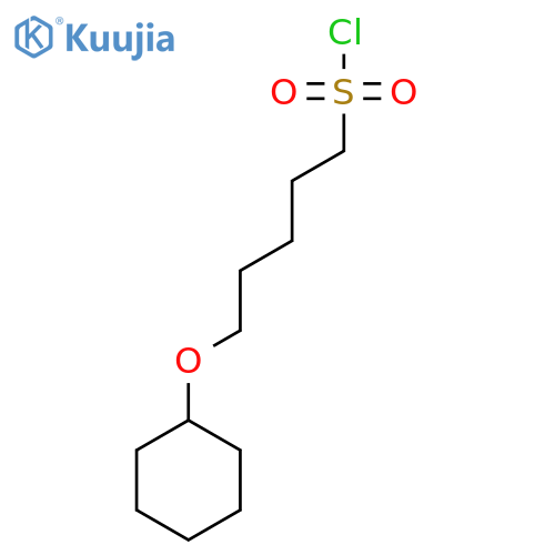 5-(Cyclohexyloxy)pentane-1-sulfonyl chloride structure