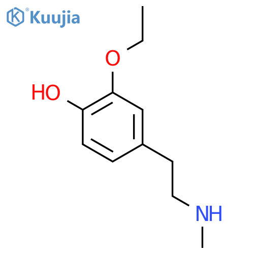 2-ethoxy-4-2-(methylamino)ethylphenol structure