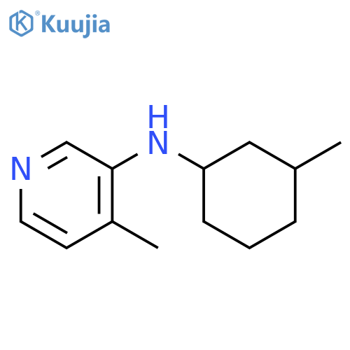 4-methyl-N-(3-methylcyclohexyl)pyridin-3-amine structure