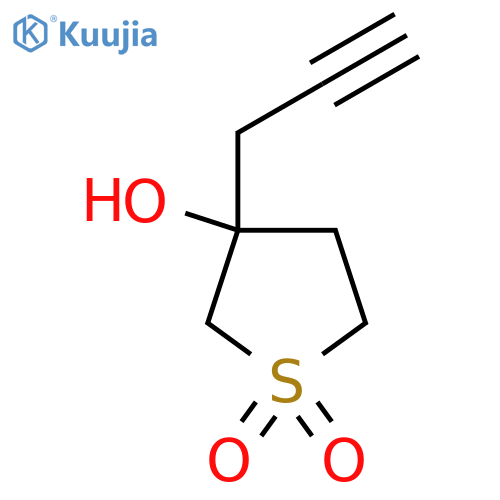 3-hydroxy-3-(prop-2-yn-1-yl)-1λ?-thiolane-1,1-dione structure