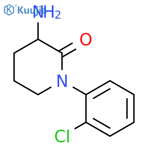 3-amino-1-(2-chlorophenyl)piperidin-2-one structure