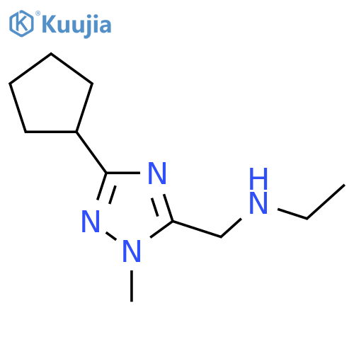 (3-cyclopentyl-1-methyl-1H-1,2,4-triazol-5-yl)methyl(ethyl)amine structure