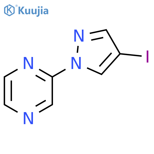 2-(4-iodo-1H-pyrazol-1-yl)pyrazine structure