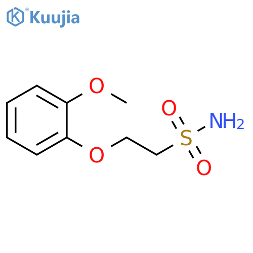 2-(2-methoxyphenoxy)ethane-1-sulfonamide structure