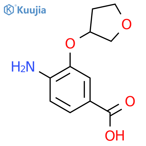 4-amino-3-(oxolan-3-yloxy)benzoic acid structure