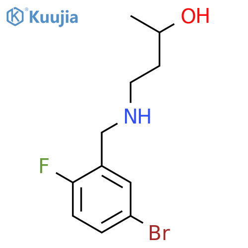4-{(5-bromo-2-fluorophenyl)methylamino}butan-2-ol structure