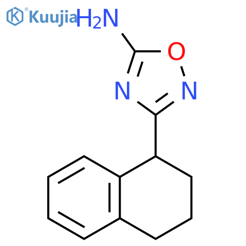 3-(1,2,3,4-tetrahydronaphthalen-1-yl)-1,2,4-oxadiazol-5-amine structure