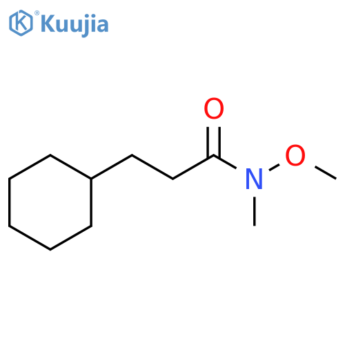 3-Cyclohexyl-N-methoxy-N-methylpropanamide structure