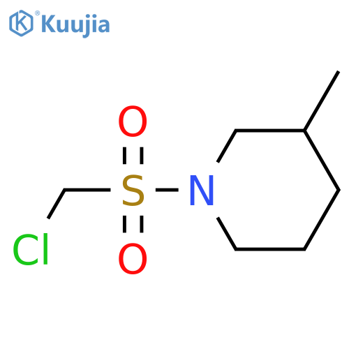 1-Chloromethanesulfonyl-3-methylpiperidine structure